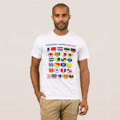 Maritieme vlaggen t-shirt (Voorkant volledig)