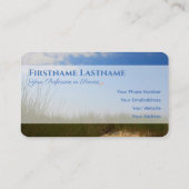 Maritieme vlieger natuurlijke zandduin reisagent s visitekaartje (Achterkant)