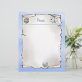 Maritim notizblock briefhoofd (Staand voorkant)