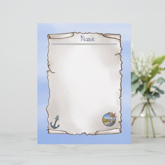 Maritim  notizblock briefhoofd (Staand voorkant)