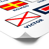 Maritime Flags. International Signs Poster (Hoek)