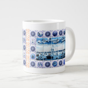  Maritime Holland Delftware Style Amsterdam Grote Koffiekop