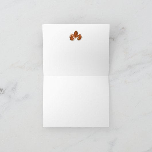 Maritime Lobster Bedankkaart (Binnen)