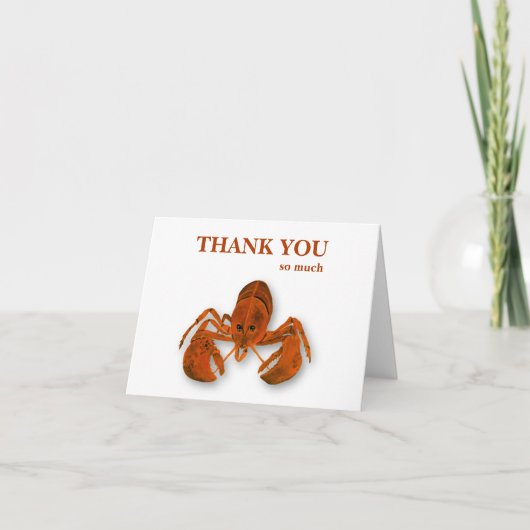 Maritime Lobster Bedankkaart (Voorkant)