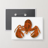 Maritime Lobster Button (Voorkant / Achterkant)