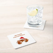 Maritime Santa Lobster Kartonnen Onderzetters (Insitu)