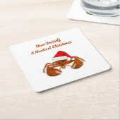 Maritime Santa Lobster Kartonnen Onderzetters (Schuin)