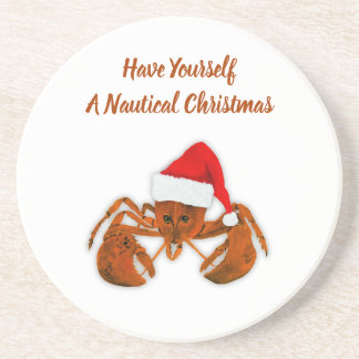 Maritime Santa Lobster Zandsteen Onderzetter