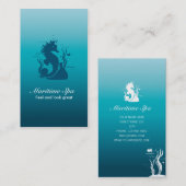 MARITIME SPA SEAHORSE ALGA EN CORALS BLUE VISITEKAARTJE (Voorkant / Achterkant)