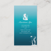 MARITIME SPA SEAHORSE ALGA EN CORALS BLUE VISITEKAARTJE (Achterkant)