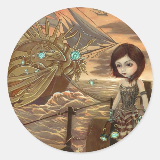 "Maritime Sunset" Sticker (Voorkant)