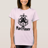 Maritimer Anchor octopus Nautical Lighthouse Route T-shirt (Voorkant)