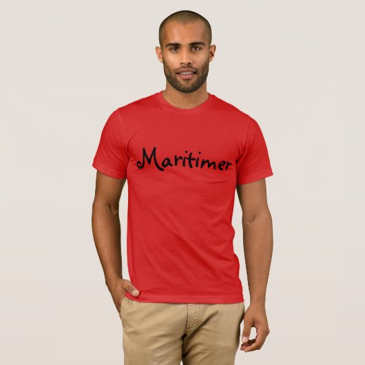 Maritimer shirt Nova Scotia Atlantic Province Red (Voorkant volledig)