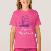 Maritimer T-shirts zeemanserend schip (Voorkant)
