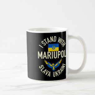 Mariupol Oekraine Vintage Ik Sta Met Mariupol Oekr Koffiemok
