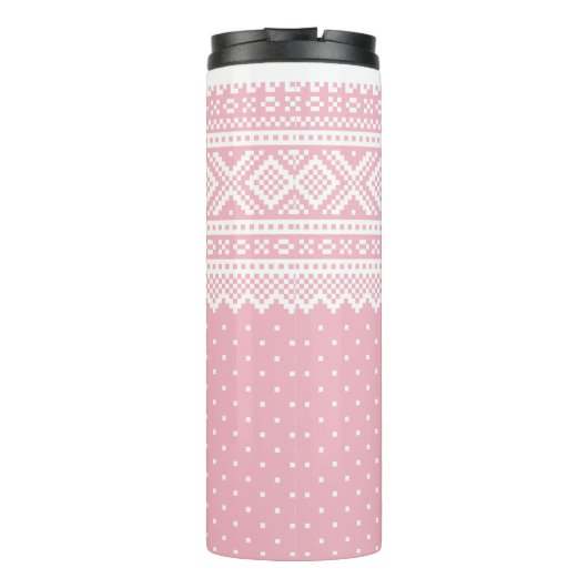 Mariusgenser Sweater Pattern Thermosbeker (Achterkant)