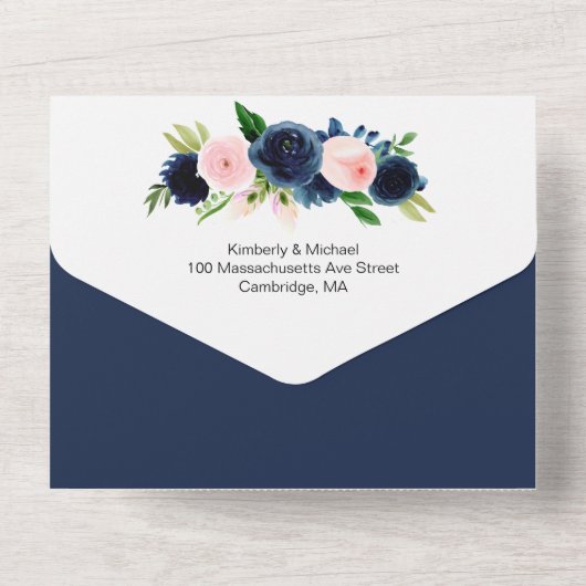 marjoen en brutale bruiloft all in one uitnodiging (Achterkant)