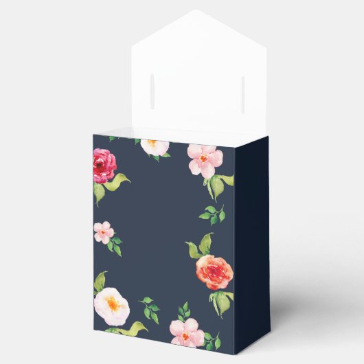 marjoen en goudbloemen waterverf bruiloft bedankdoosjes (Geopend)