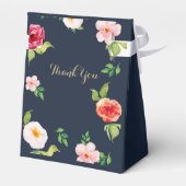 marjoen en goudbloemen waterverf bruiloft bedankdoosjes (Achterkant)