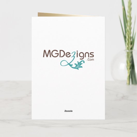 marjoen en goudbloemen waterverf bruiloft bedankkaart (Achterkant)