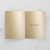 marjoen en goudbloemen waterverf bruiloft bedankkaart (Binnen)