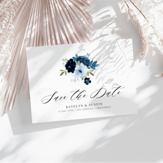 marjoen en lichtblauwe floraal , met uitzondering briefkaart