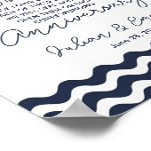 marjoor en wit trouwbericht op flessenplaat poster (Hoek)