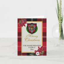 Marjoribanks Schotse Clan Tartan & Wapen