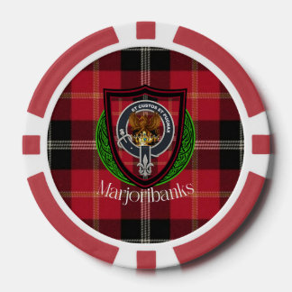 Marjoribanks Schotse Clan Tartan & Wapen Poker Chips