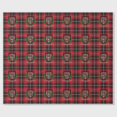 Marjoribanks Scottish Clan Tartan & Crest Cadeaupapier (Vlak)