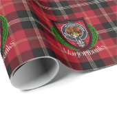 Marjoribanks Scottish Clan Tartan & Crest Cadeaupapier (Rol Hoek)