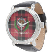Marjoribanks Scottish Clan Tartan & Crest Horloge (Gekanteld)