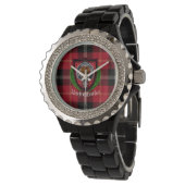 Marjoribanks Scottish Clan Tartan & Crest Horloge (Gekanteld)