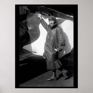 Marjorie Stinson, het enige afbeelding van de vrou Poster