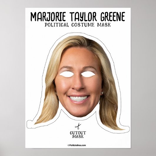 Marjorie Taylor Greene Kostuummasker Poster (Voorkant)