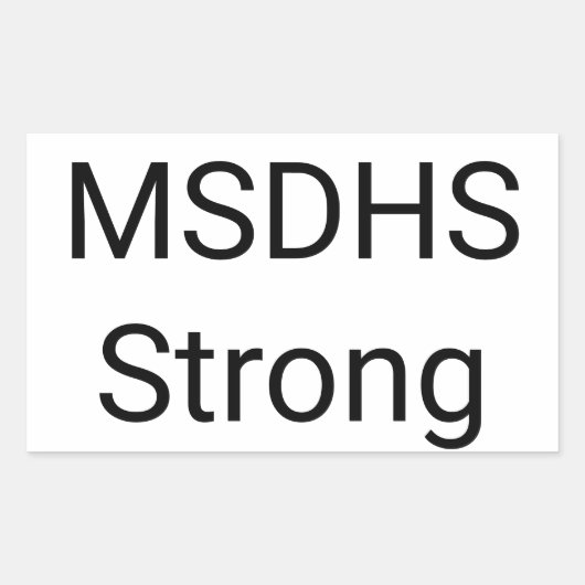 Marjory Stoneman Douglas High School Sterk Rechthoekige Sticker (Voorkant)