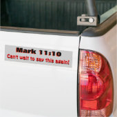 Mark 10:11 Zeg het opnieuw Bumpersticker (Op Truck)