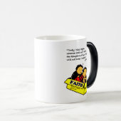 Mark 10:15 - Koninkrijk kinderachtig geloof Magische Mok (Voorkant rechts)