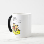 Mark 10:15 - Koninkrijk kinderachtig geloof Magische Mok (Voorkant links)