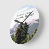 Mark 10:27 met God, alles is mogelijk. Ronde Klok (Hoek)