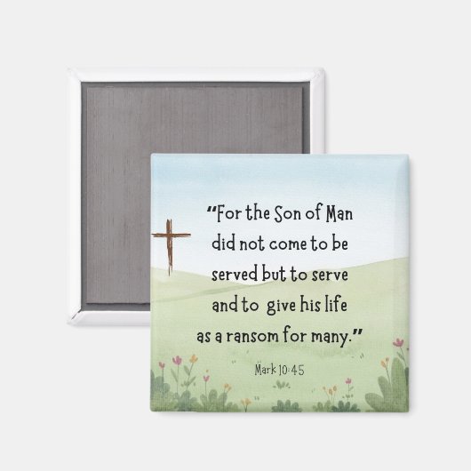 Mark 10:45 magneet (Voorkant / Achterkant)