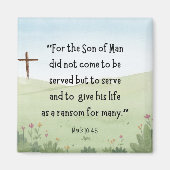 Mark 10:45 magneet (Voorkant)