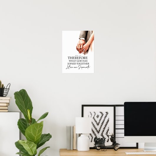 Mark 10:9 Joined togeather Poster (Thuiskantoor)