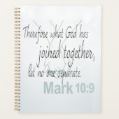 Mark 10:9 Marriage Bible Verse Planner (Voorkant)