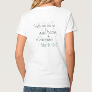 Mark 10:9 Marriage Bible Verse T-shirt