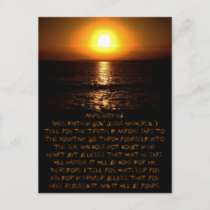 Mark 11:22-24 Briefkaart