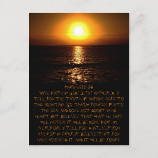 Mark 11:22-24 Briefkaart