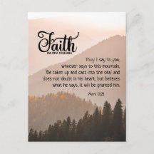 Mark 11:23 Faith Can Move Mountains Bible