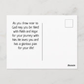 Mark 11:23 Faith Can Move Mountains Bible Briefkaart (Achterkant)