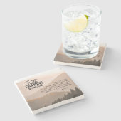 Mark 11:23 Faith Can Move Mountains Bible Stenen Onderzetter (Zijkant)